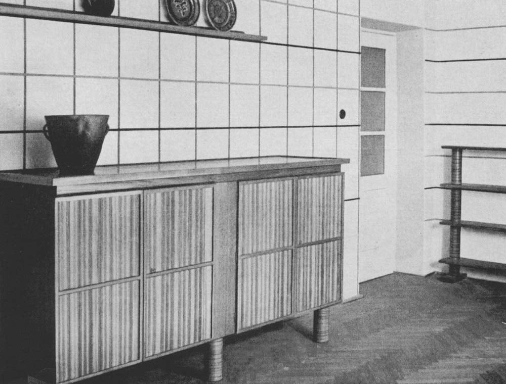 Barbara i Stanisław Brukalscy, furniture prototypes, by Barbara Brukalska, for the model interior at the Residential Construction Exhibition of the National Economy Bank in Warsaw, 1935